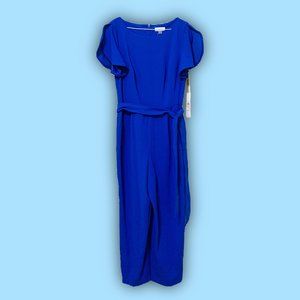 Calvin Klein Blue Jumpsuit w/ Tie Front